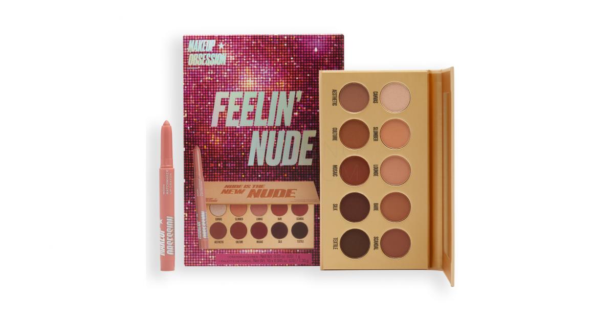 Makeup Obsession Feelin Nude Zestaw Paletka Cieni Do Powiek 13 G