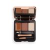 Makeup Revolution London Brow Sculpt Kit Zestawy i palety do brwi dla kobiet 2,2 g Odcień Medium Brown