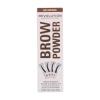 Makeup Revolution London Brow Powder Stamp &amp; Stencil Puder do brwi dla kobiet 0,65 g Odcień Ash Brown