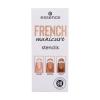 Essence French Manicure Stencils 01 Walk The Line Manicure dla kobiet Zestaw