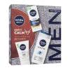 Nivea Men Sensitive Keep It Calm Zestaw krem do twarzy na dzień Men Sensitive Face Cream SPF15 75 ml + żel oczyszczający Men Sensitive Face Wash 100 ml + żel pod prysznic Men Sensitive Soothing Bamboo Extract Shower Gel 250 ml