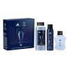 Adidas UEFA Champions League Goal Zestaw woda toaletowa 100 ml + żel pod prysznic 250 ml + dezodorant 150 ml