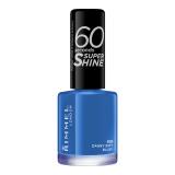 Rimmel London 60 Seconds Super Shine Lakier do paznokci dla kobiet 8 ml Odcień 828 Danny Boy, Blue!