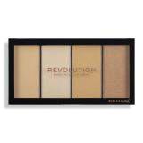 Makeup Revolution London Re-loaded Palette Rozświetlacz dla kobiet 20 g Odcień Lustre Lights Warm