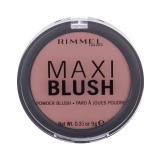 Rimmel London Maxi Blush Róż dla kobiet 9 g Odcień 006 Exposed