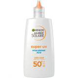 Garnier Ambre Solaire Super UV Hyaluronic Acid SPF50+ Preparat do opalania twarzy 40 ml