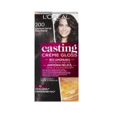 L'Oréal Paris Casting Creme Gloss Farba do włosów dla kobiet 48 ml Odcień 200 Ebony Black