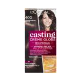 L'Oréal Paris Casting Creme Gloss Farba do włosów dla kobiet 48 ml Odcień 400 Dark Brown