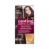 L'Oréal Paris Casting Creme Gloss Farba do włosów dla kobiet 48 ml Odcień 500 Medium Brown