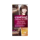 L'Oréal Paris Casting Creme Gloss Farba do włosów dla kobiet 48 ml Odcień 600 Light Brown