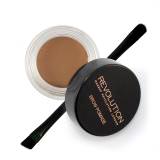 Makeup Revolution London Brow Pomade With Double Ended Brush Żel i pomada do brwi dla kobiet 2,5 g Odcień Soft Brown