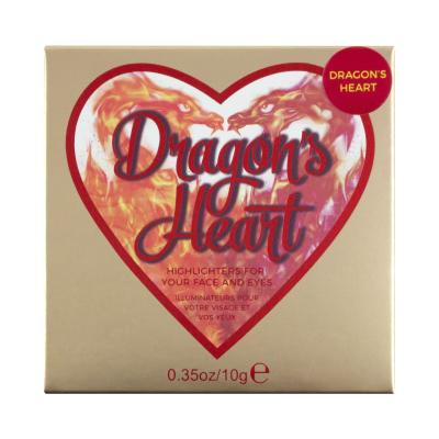 Makeup Revolution London I Heart Revolution Triple Baked Highlighter Rozświetlacz dla kobiet 10 g Odcień Dragons Heart