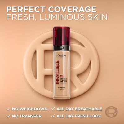 L&#039;Oréal Paris Infaillible 32H Fresh Wear SPF25 Podkład dla kobiet 30 ml Odcień 125