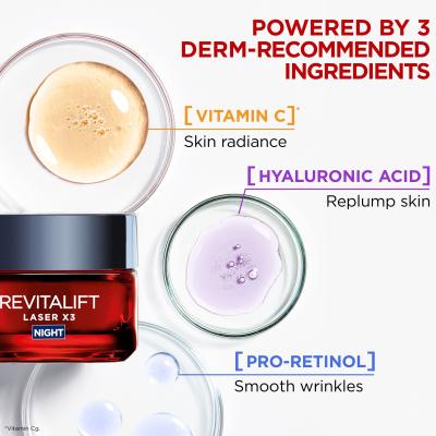 L&#039;Oréal Paris Revitalift Laser X3 Night Cream Krem na noc dla kobiet 50 ml