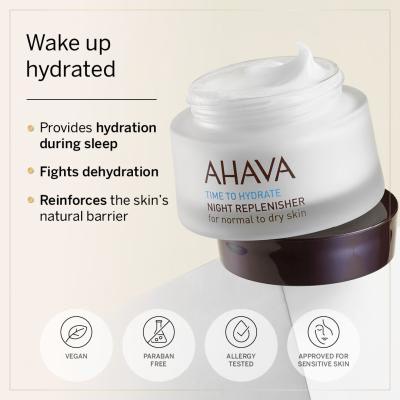 AHAVA Time To Hydrate Night Replenisher Krem na noc dla kobiet 50 ml