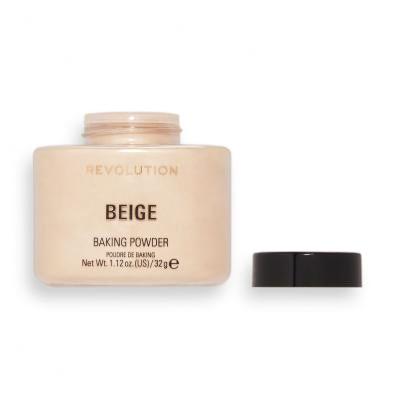 Makeup Revolution London Baking Powder Puder dla kobiet 32 g Odcień Beige