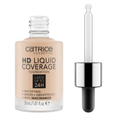 Catrice HD Liquid Coverage 24H Podkład dla kobiet 30 ml Odcień 010 Light Beige