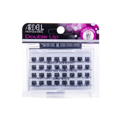 Ardell Double Up Knotted Trio Lash Sztuczne rzęsy dla kobiet 32 szt Odcień Long Black