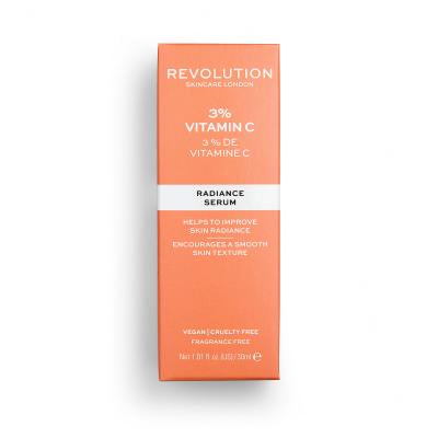 Revolution Skincare Vitamin C 3% Radiance Serum Serum do twarzy dla kobiet 30 ml