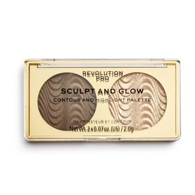 Revolution Pro Sculpt And Glow Paletka do konturowania dla kobiet 4 g Odcień Savanna Nights