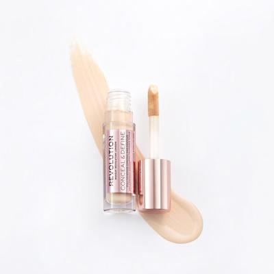 Makeup Revolution London Conceal &amp; Define Korektor dla kobiet 4 g Odcień C2.5