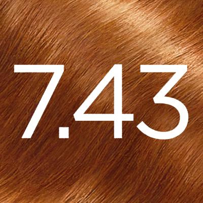 L&#039;Oréal Paris Excellence Creme Triple Protection Farba do włosów dla kobiet 48 ml Odcień 7,43 Dark Copper Gold Blonde