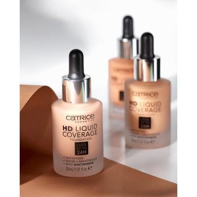 Catrice HD Liquid Coverage 24H Podkład dla kobiet 30 ml Odcień 036 Hazelnut Beige