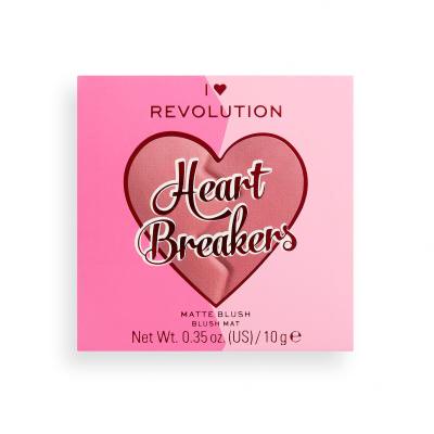 I Heart Revolution Heartbreakers Matte Blush Róż dla kobiet 10 g Odcień Independent