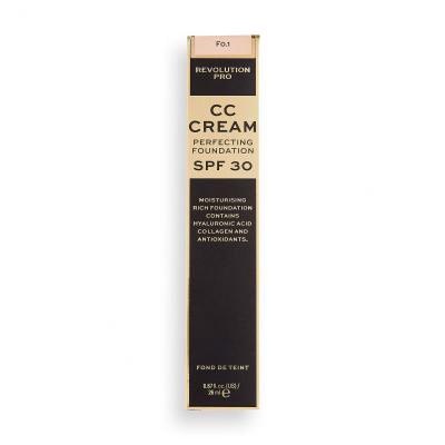 Makeup Revolution London Revolution PRO CC Perfecting SPF30 Podkład dla kobiet 26 ml Odcień F0.1