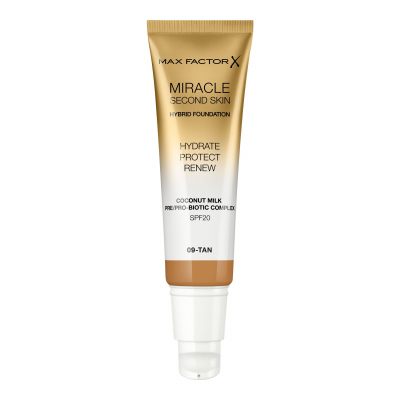 Max Factor Miracle Second Skin SPF20 Podkład dla kobiet 30 ml Odcień 08 Medium Tan