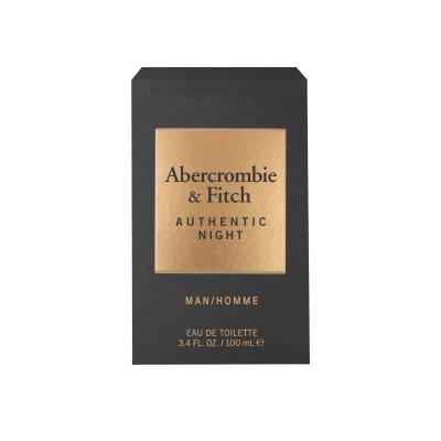 Abercrombie &amp; Fitch Authentic Night Woda toaletowa dla mężczyzn 100 ml