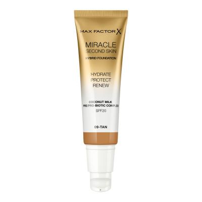 Max Factor Miracle Second Skin SPF20 Podkład dla kobiet 30 ml Odcień 09 Tan