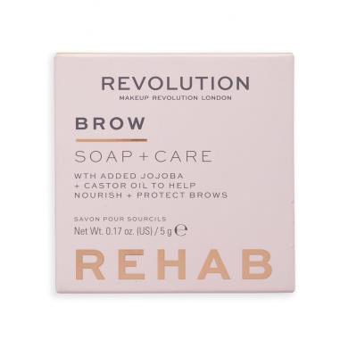 Makeup Revolution London Rehab Brow Soap + Care Żel i pomada do brwi dla kobiet 5 g