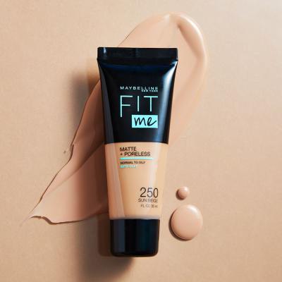 Maybelline Fit Me! Matte + Poreless Podkład dla kobiet 30 ml Odcień 330 Toffee