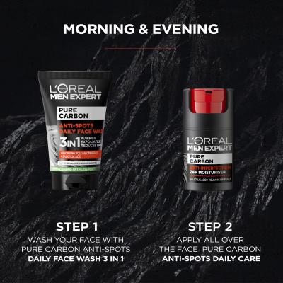 L&#039;Oréal Paris Men Expert Pure Carbon Anti-Imperfection 3in1 Żel oczyszczający dla mężczyzn 100 ml