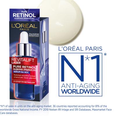 L&#039;Oréal Paris Revitalift Laser Pure Retinol Night Serum Serum do twarzy dla kobiet 30 ml