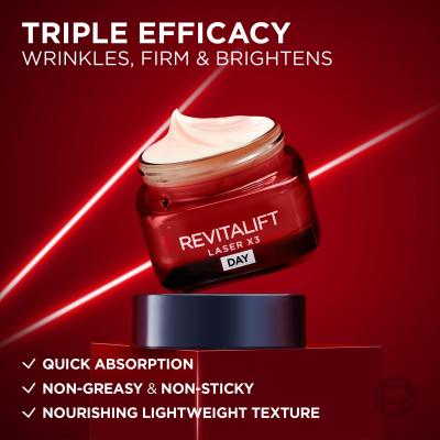 L&#039;Oréal Paris Revitalift Laser X3 Day Cream Zestaw Krem na dzień Revitalift Laser X3 50 ml + Krem na noc Revitalift Laser X3 50 ml