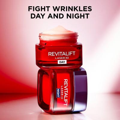 L&#039;Oréal Paris Revitalift Laser X3 Day Cream Zestaw Krem na dzień Revitalift Laser X3 50 ml + Krem na noc Revitalift Laser X3 50 ml