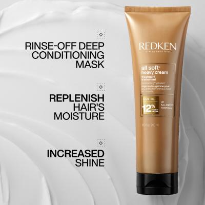 Redken All Soft Heavy Cream Treatment Maska do włosów dla kobiet 250 ml