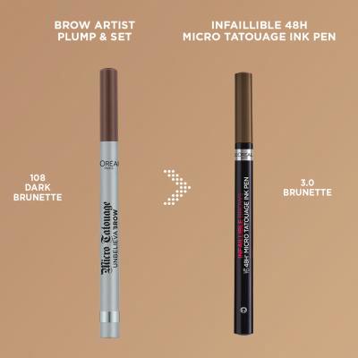 L&#039;Oréal Paris Infaillible Brows 48H Micro Tatouage Ink Pen Kredka do brwi dla kobiet 1 g Odcień 3.0 Brunette