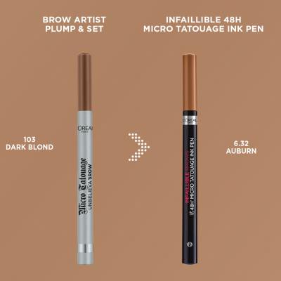 L&#039;Oréal Paris Infaillible Brows 48H Micro Tatouage Ink Pen Kredka do brwi dla kobiet 1 g Odcień 6.32 Auburn