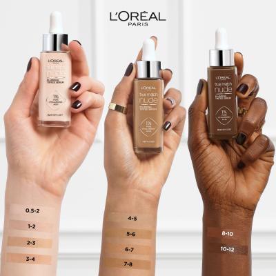 L&#039;Oréal Paris True Match Nude Plumping Tinted Serum Podkład dla kobiet 30 ml Odcień 4-5 Medium