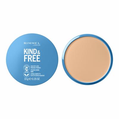 Rimmel London Kind &amp; Free Healthy Look Pressed Powder Puder dla kobiet 10 g Odcień 010 Fair