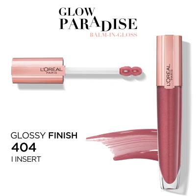 L&#039;Oréal Paris Glow Paradise Balm In Gloss Błyszczyk do ust dla kobiet 7 ml Odcień 404 I Insert