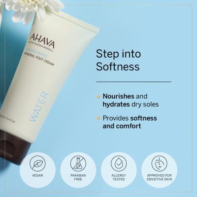 AHAVA Deadsea Water Krem do stóp dla kobiet 100 ml