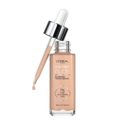 L&#039;Oréal Paris True Match Nude Plumping Tinted Serum Podkład dla kobiet 30 ml Odcień 3-4 Light-Medium