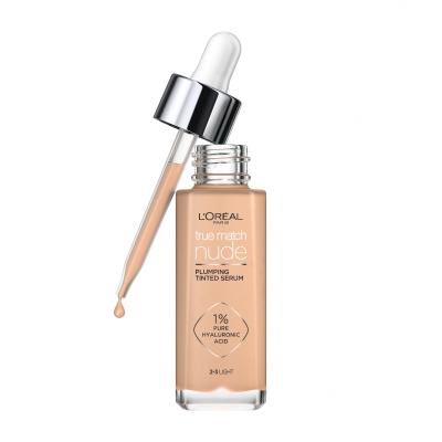 L&#039;Oréal Paris True Match Nude Plumping Tinted Serum Podkład dla kobiet 30 ml Odcień 2-3 Light