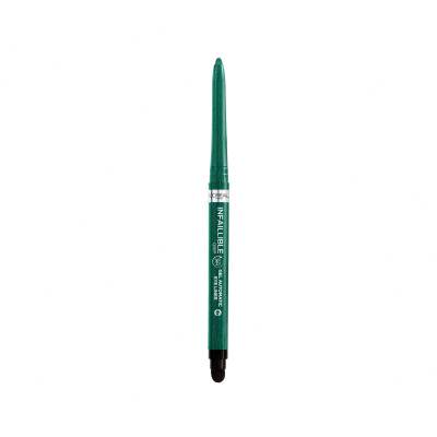 L&#039;Oréal Paris Infaillible Grip 36H Gel Automatic Eye Liner Kredka do oczu dla kobiet 1,2 g Odcień 008 Emerald Green