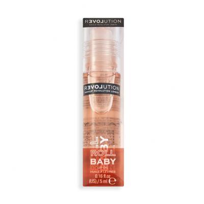 Revolution Relove Baby Roll Lip Oil Olejek do ust dla kobiet 5 ml Odcień Papaya