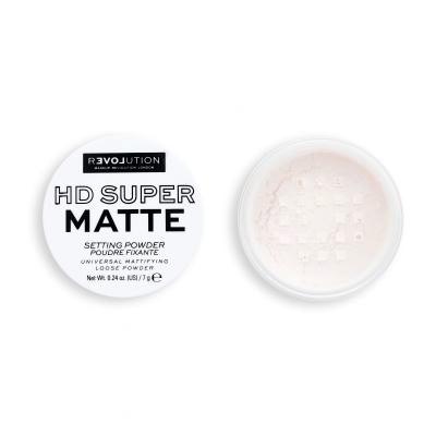 Revolution Relove HD Super Matte Setting Powder Puder dla kobiet 7 g